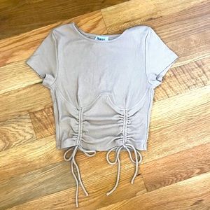 Princess Polly Tan Crop Top